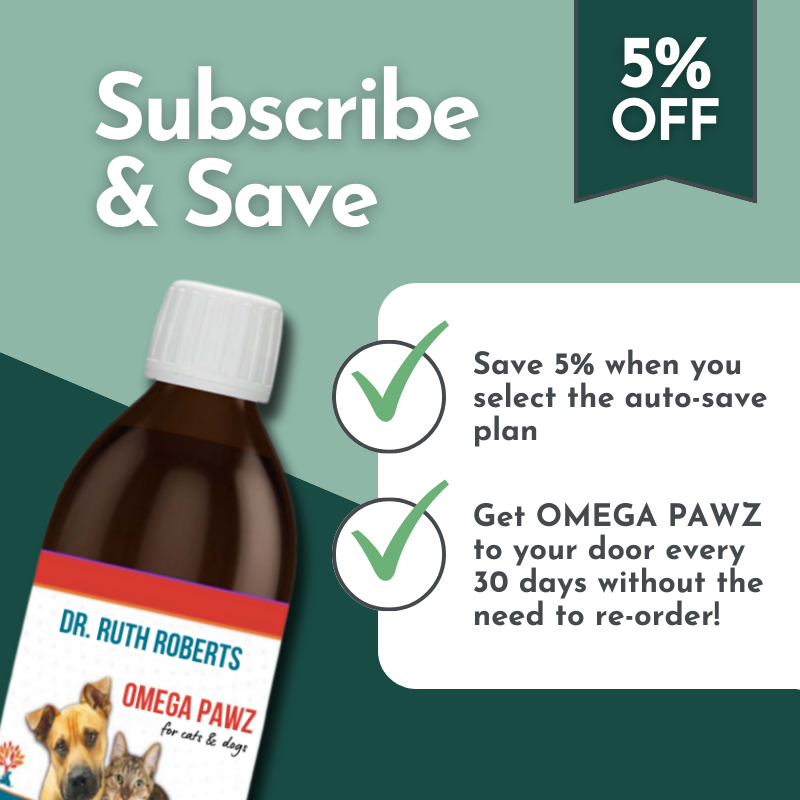 Omega Pawz by Dr. Ruth Roberts - Liquid Omega 3 Oil for Dogs and Cats