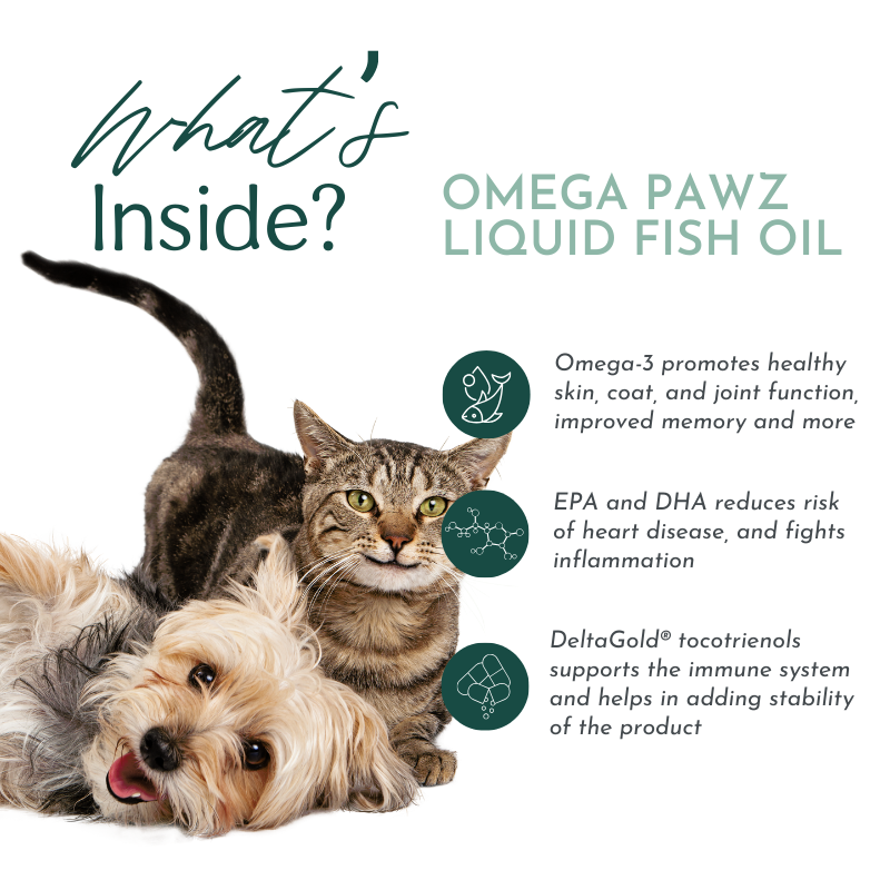 Omega Pawz by Dr. Ruth Roberts - Liquid Omega 3 Oil for Dogs and Cats