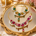 Luxury Pet Necklace Crystal Pearl Designer Pet Jewelry Collar