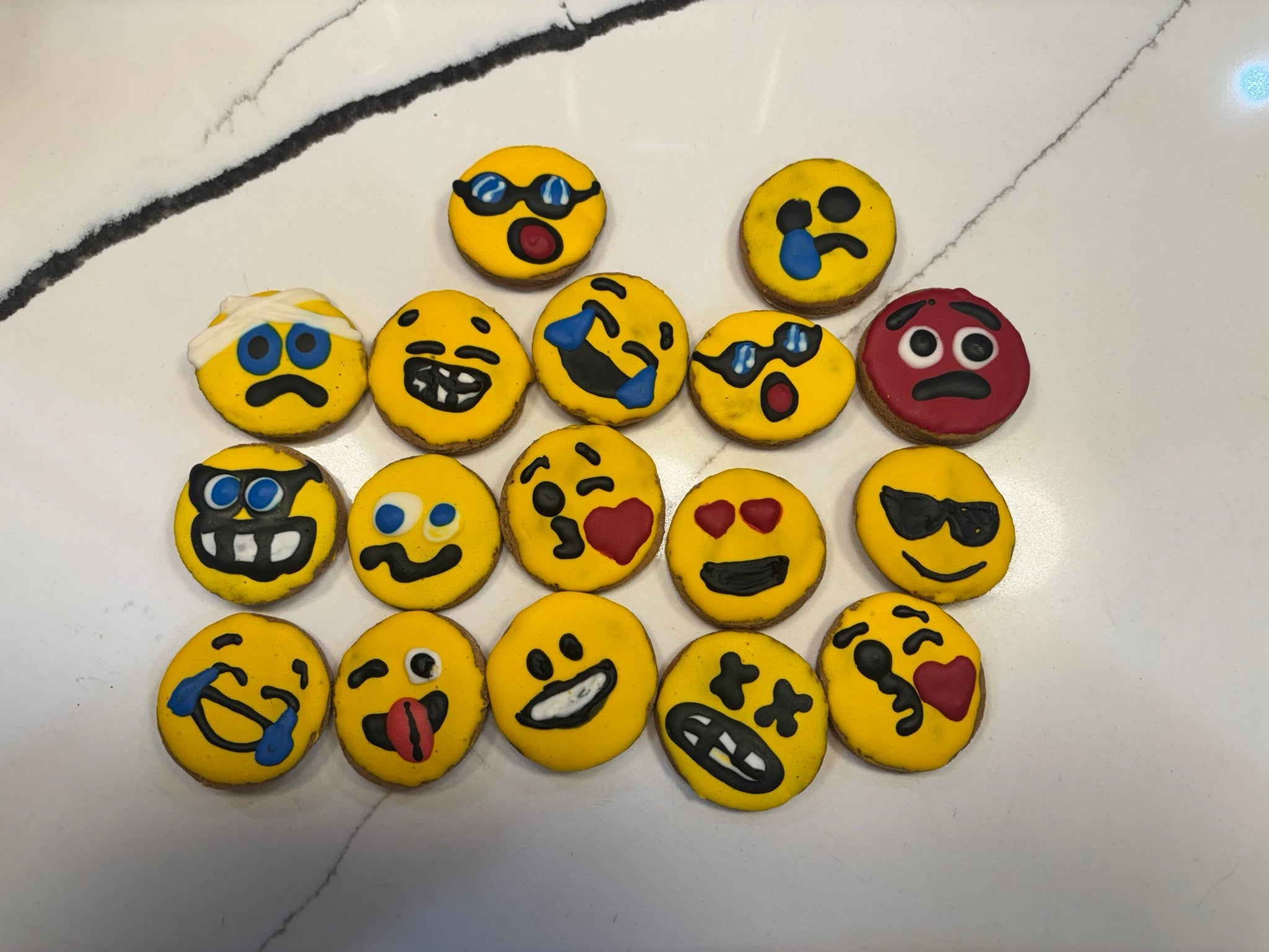 Emoji Peanut Butter Organic Dog Cookies