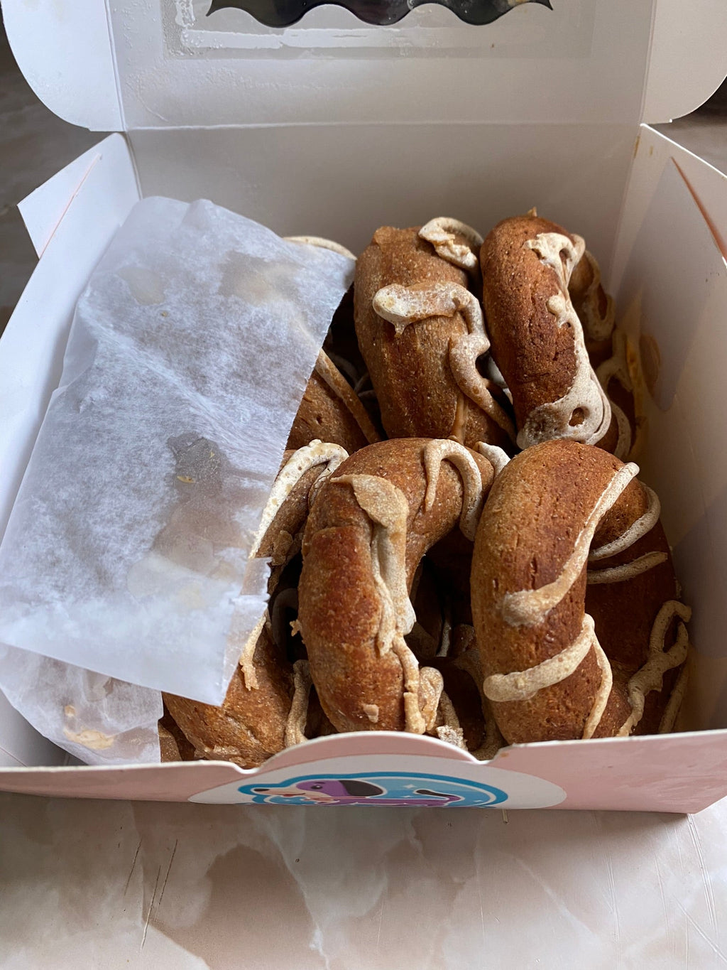 Organic Apple Peanut Butter Dog Donuts | Human-Grade & Handmade $14.00