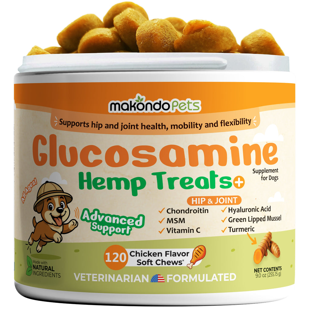 Makondo Pets Glucosamine for Dogs - 120 Soft Chews