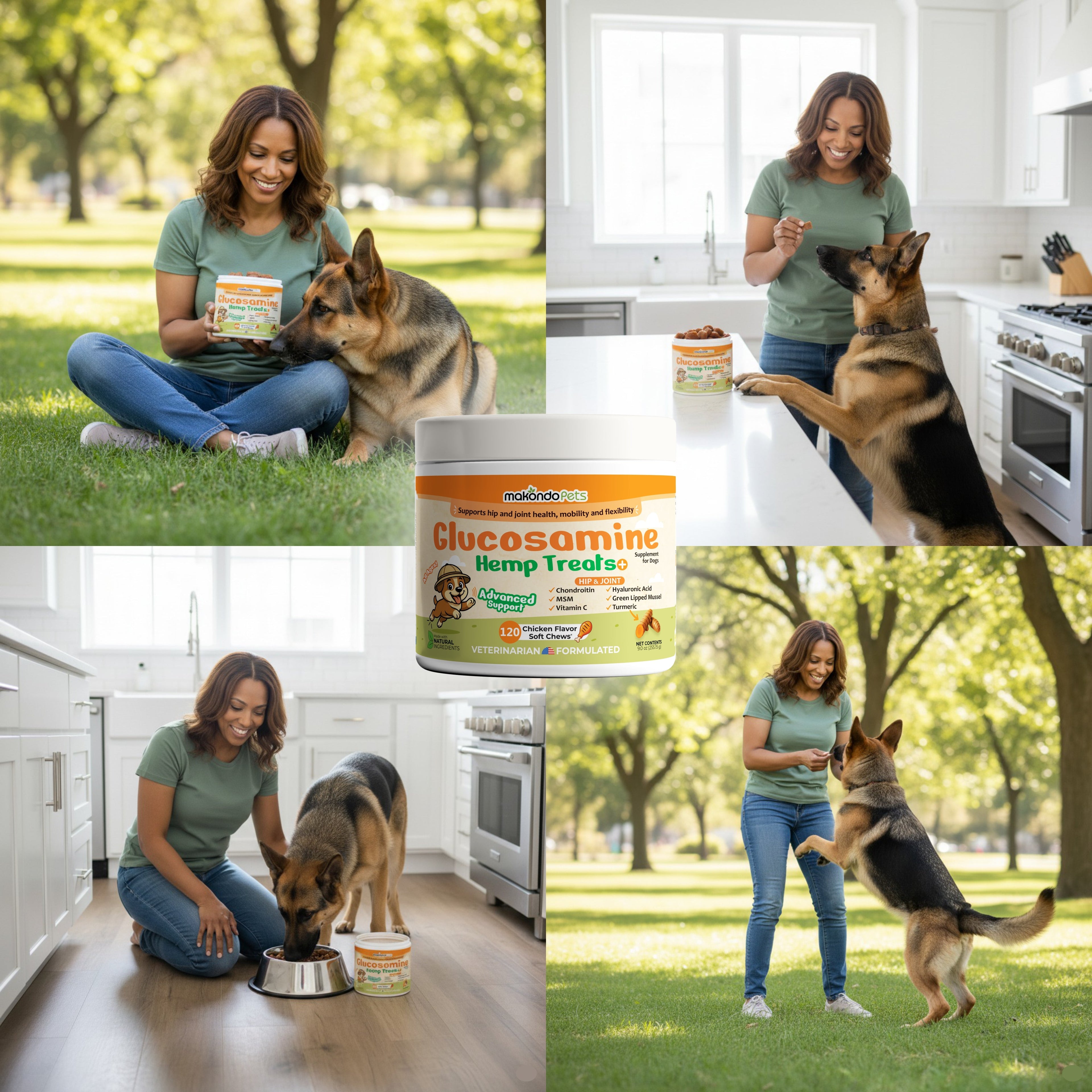 Makondo Pets Glucosamine for Dogs - 120 Soft Chews