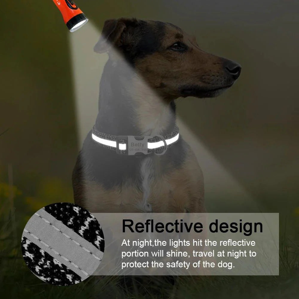 Customizable Pet Identity Collar - The Perfect Blend Of Style And Safety