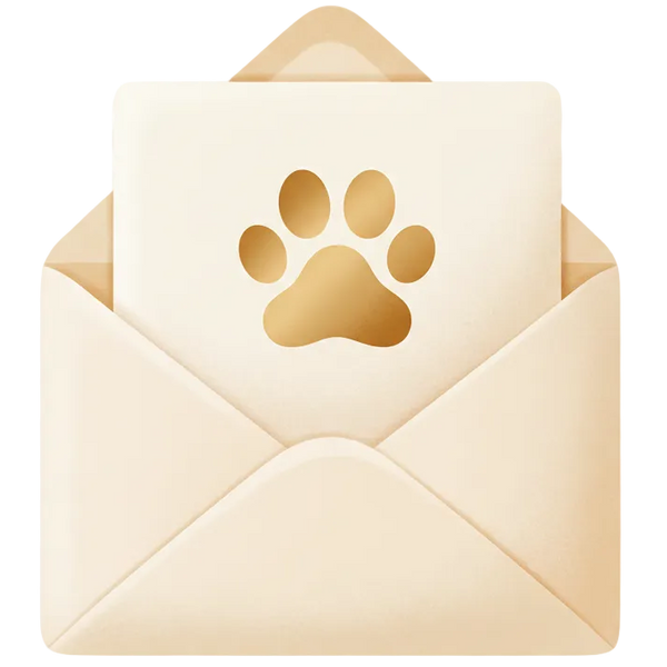 Envelope with Paw Print Card