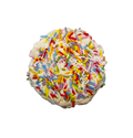 PAWsitively Organic Dog Bakery Pawfetti Cakes – Peanut Butter Frosted Rice Cake Dog Treat