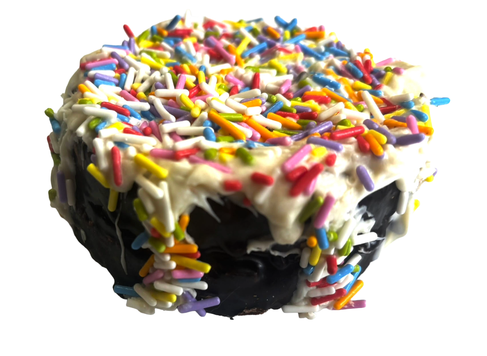 PAWsitively Organic Dog Bakery Pawfetti Cakes – Peanut Butter Frosted Rice Cake Dog Treat