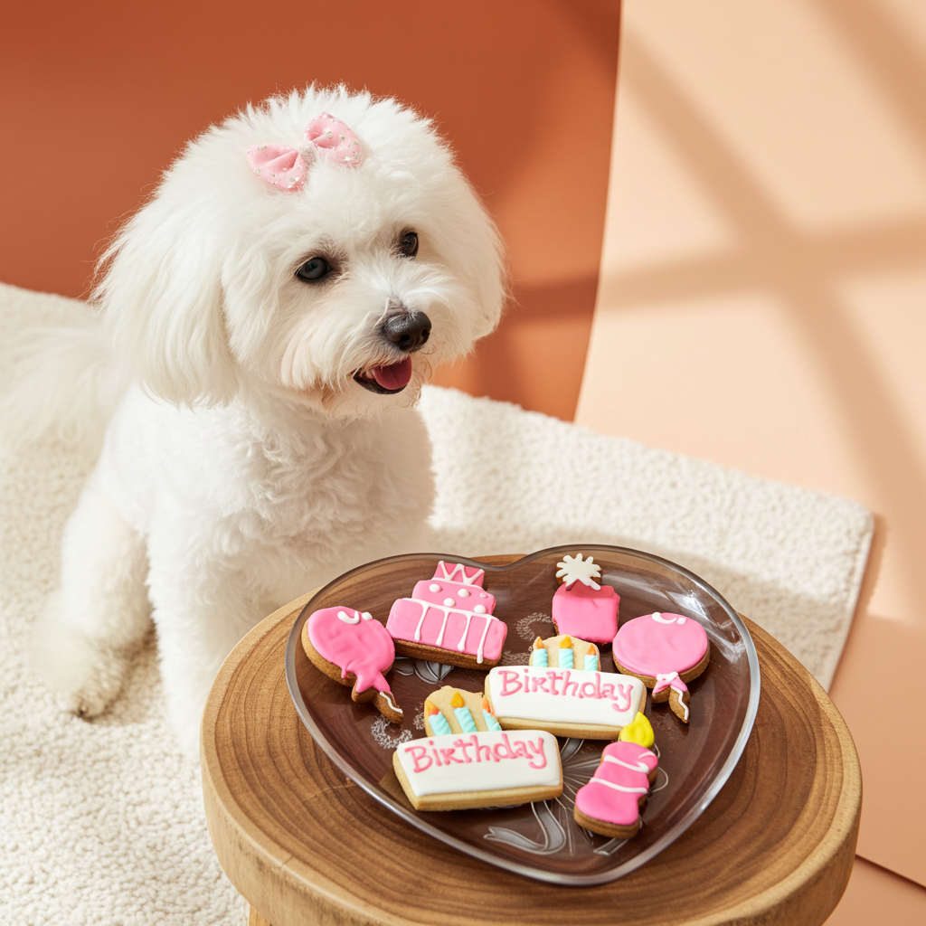 Party Box Birthday Girl Organic Dog Cookie Box